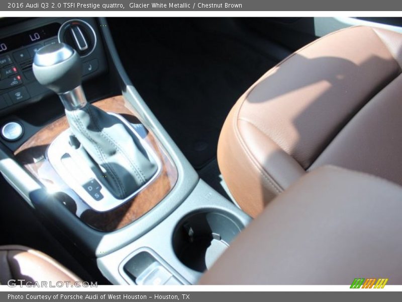 Glacier White Metallic / Chestnut Brown 2016 Audi Q3 2.0 TSFI Prestige quattro