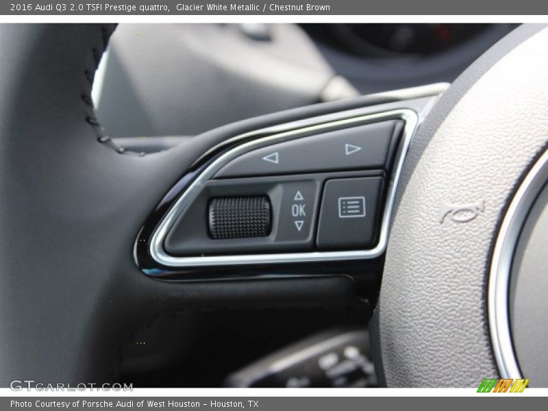 Glacier White Metallic / Chestnut Brown 2016 Audi Q3 2.0 TSFI Prestige quattro