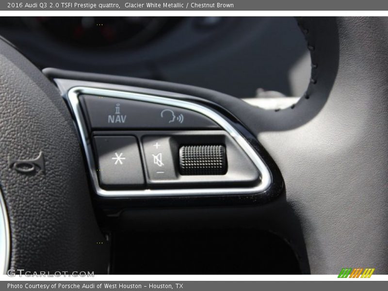 Glacier White Metallic / Chestnut Brown 2016 Audi Q3 2.0 TSFI Prestige quattro