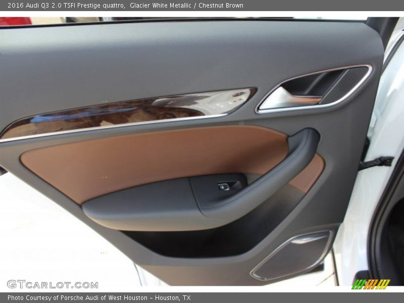 Glacier White Metallic / Chestnut Brown 2016 Audi Q3 2.0 TSFI Prestige quattro