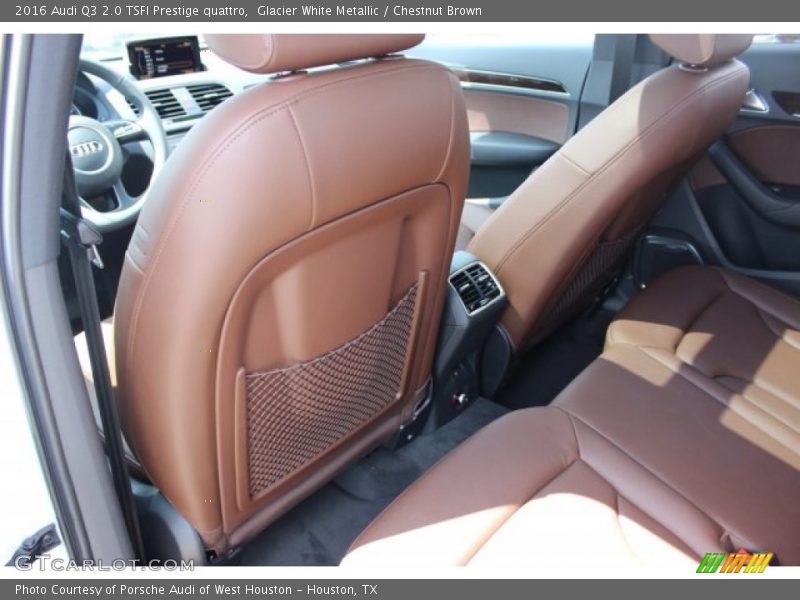 Glacier White Metallic / Chestnut Brown 2016 Audi Q3 2.0 TSFI Prestige quattro