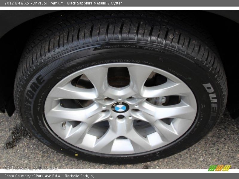 Black Sapphire Metallic / Oyster 2012 BMW X5 xDrive35i Premium