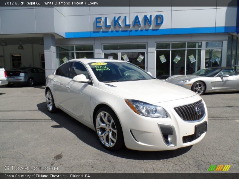 White Diamond Tricoat / Ebony 2012 Buick Regal GS