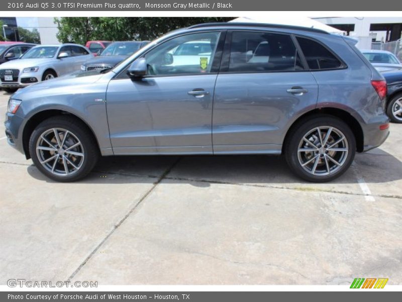 Monsoon Gray Metallic / Black 2016 Audi Q5 3.0 TFSI Premium Plus quattro