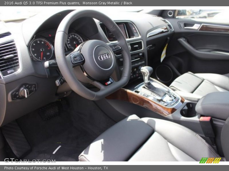 Monsoon Gray Metallic / Black 2016 Audi Q5 3.0 TFSI Premium Plus quattro