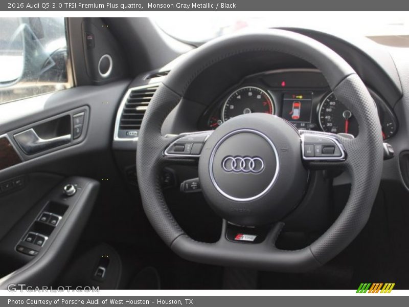Monsoon Gray Metallic / Black 2016 Audi Q5 3.0 TFSI Premium Plus quattro