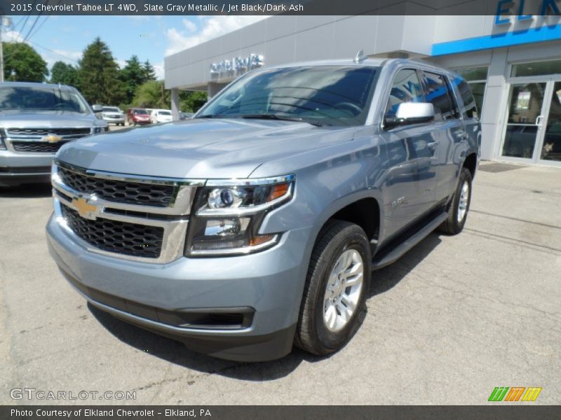 Slate Gray Metallic / Jet Black/Dark Ash 2015 Chevrolet Tahoe LT 4WD