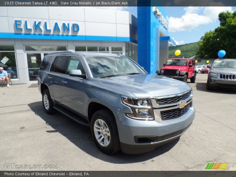 Slate Gray Metallic / Jet Black/Dark Ash 2015 Chevrolet Tahoe LT 4WD
