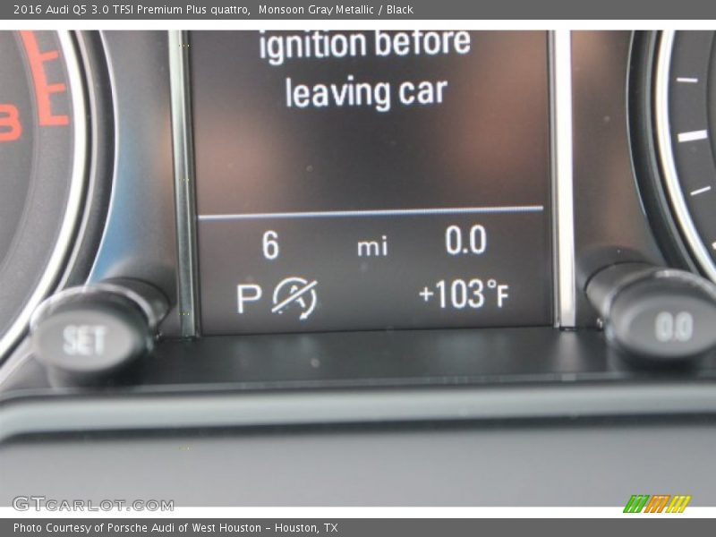 Monsoon Gray Metallic / Black 2016 Audi Q5 3.0 TFSI Premium Plus quattro