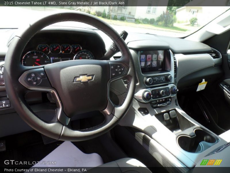 Slate Gray Metallic / Jet Black/Dark Ash 2015 Chevrolet Tahoe LT 4WD