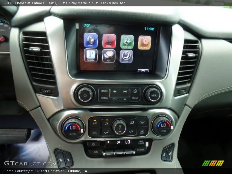 Slate Gray Metallic / Jet Black/Dark Ash 2015 Chevrolet Tahoe LT 4WD
