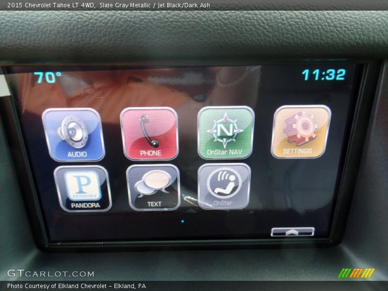 Slate Gray Metallic / Jet Black/Dark Ash 2015 Chevrolet Tahoe LT 4WD