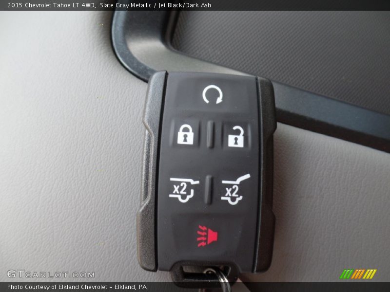 Slate Gray Metallic / Jet Black/Dark Ash 2015 Chevrolet Tahoe LT 4WD