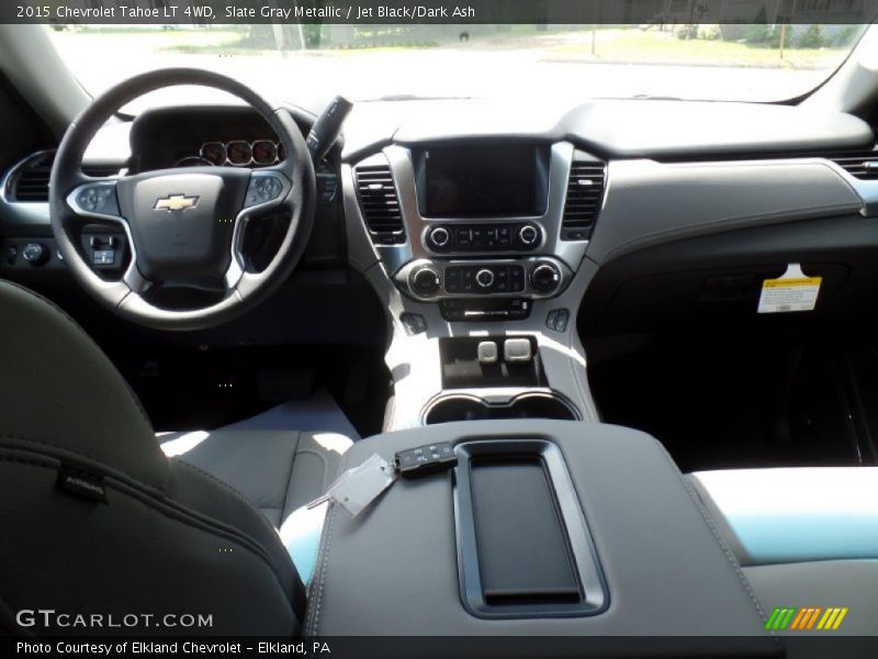 Slate Gray Metallic / Jet Black/Dark Ash 2015 Chevrolet Tahoe LT 4WD