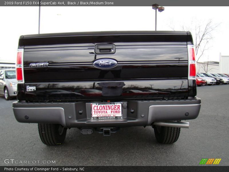 Black / Black/Medium Stone 2009 Ford F150 FX4 SuperCab 4x4