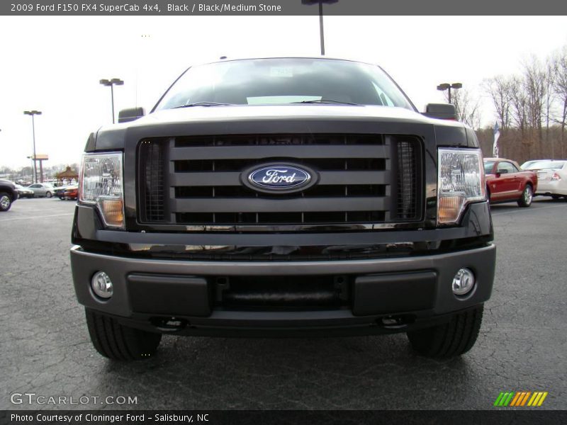 Black / Black/Medium Stone 2009 Ford F150 FX4 SuperCab 4x4