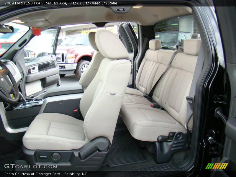 Black / Black/Medium Stone 2009 Ford F150 FX4 SuperCab 4x4