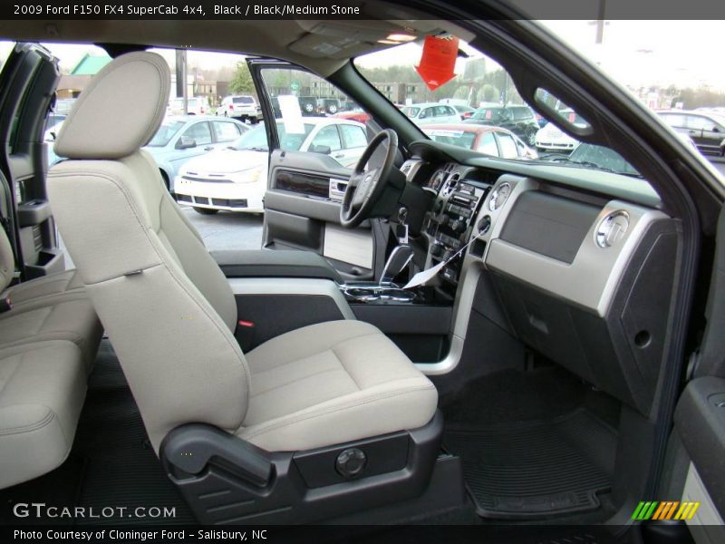 Black / Black/Medium Stone 2009 Ford F150 FX4 SuperCab 4x4