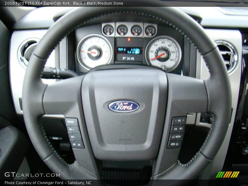 Black / Black/Medium Stone 2009 Ford F150 FX4 SuperCab 4x4