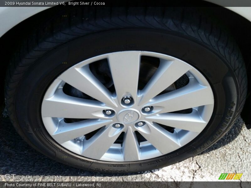 Bright Silver / Cocoa 2009 Hyundai Sonata Limited V6