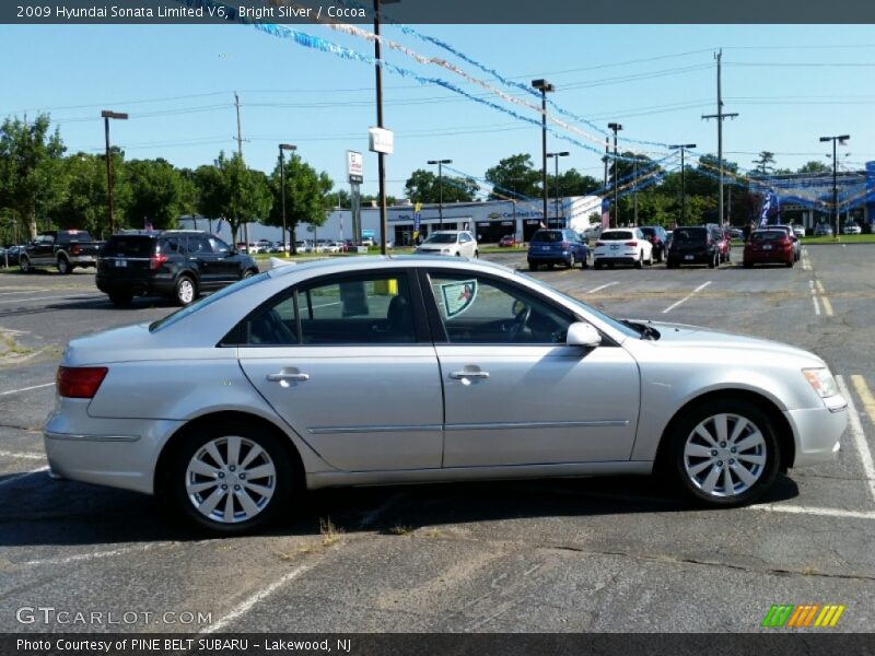 Bright Silver / Cocoa 2009 Hyundai Sonata Limited V6