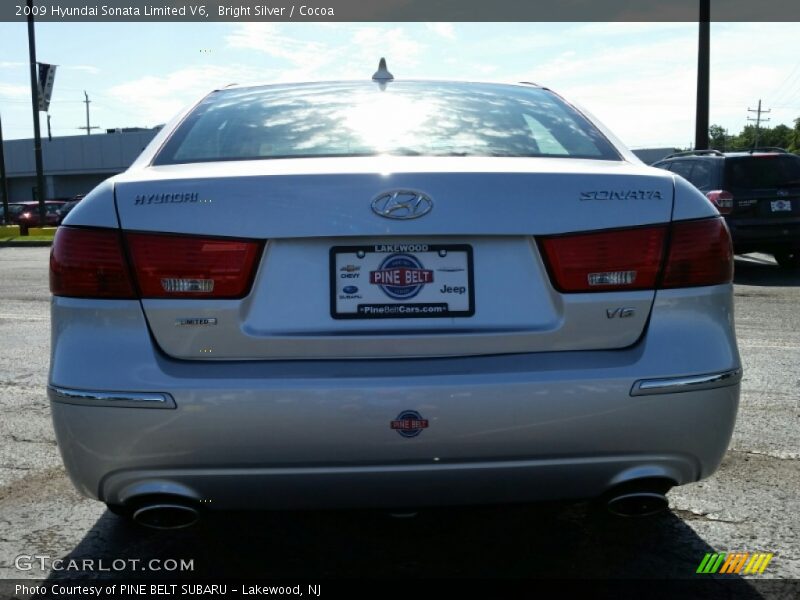 Bright Silver / Cocoa 2009 Hyundai Sonata Limited V6