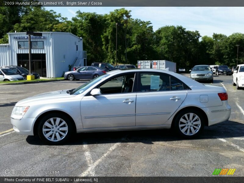Bright Silver / Cocoa 2009 Hyundai Sonata Limited V6