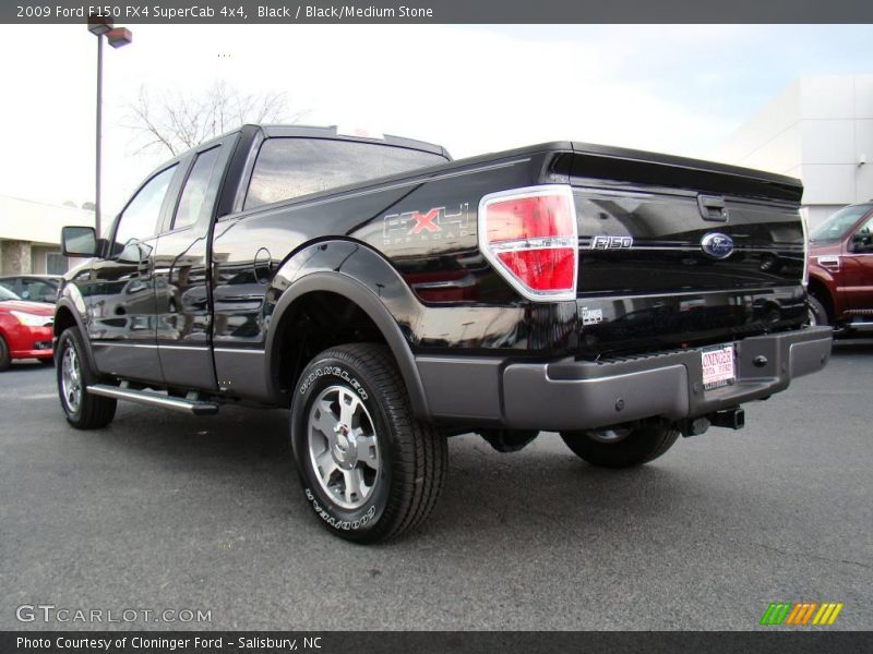 Black / Black/Medium Stone 2009 Ford F150 FX4 SuperCab 4x4