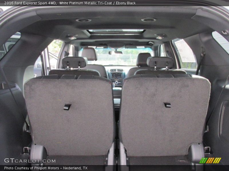 White Platinum Metallic Tri-Coat / Ebony Black 2016 Ford Explorer Sport 4WD