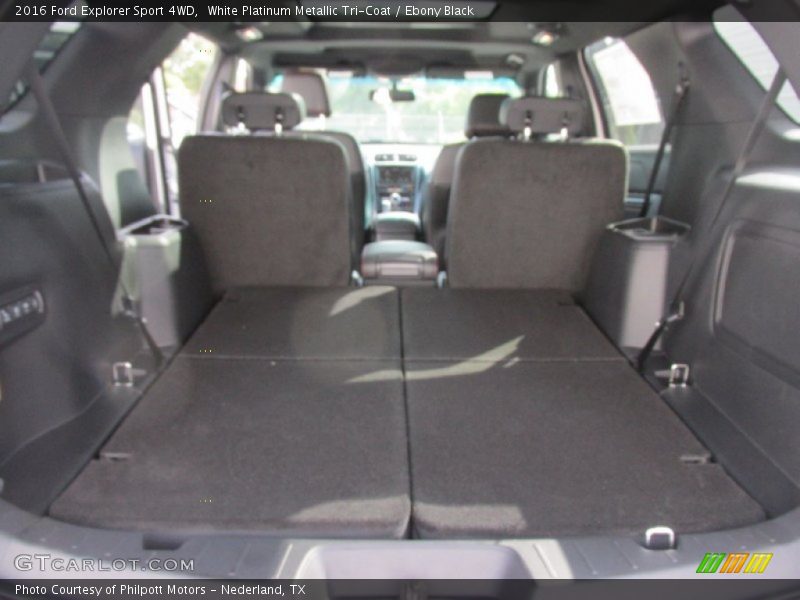 White Platinum Metallic Tri-Coat / Ebony Black 2016 Ford Explorer Sport 4WD