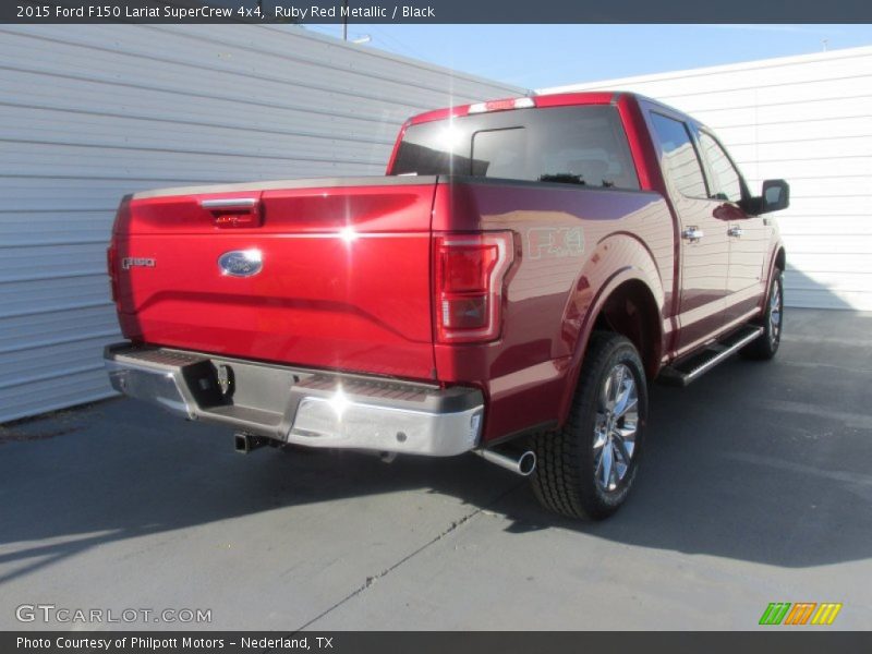 Ruby Red Metallic / Black 2015 Ford F150 Lariat SuperCrew 4x4