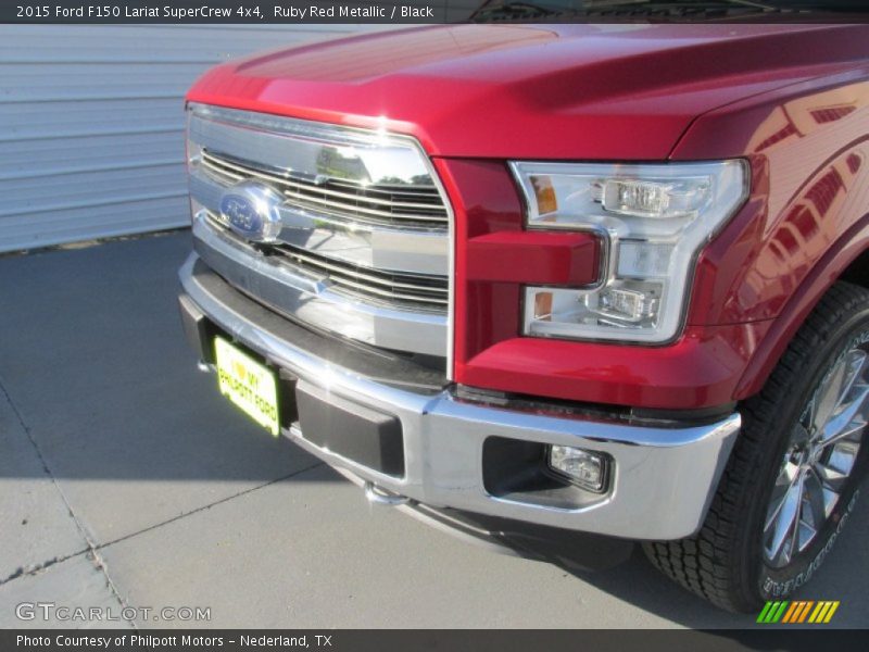 Ruby Red Metallic / Black 2015 Ford F150 Lariat SuperCrew 4x4