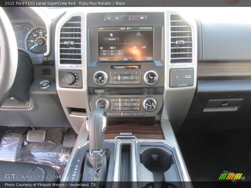 Ruby Red Metallic / Black 2015 Ford F150 Lariat SuperCrew 4x4