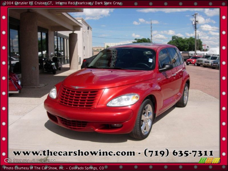 Inferno Red Pearlcoat / Dark Slate Gray 2004 Chrysler PT Cruiser GT