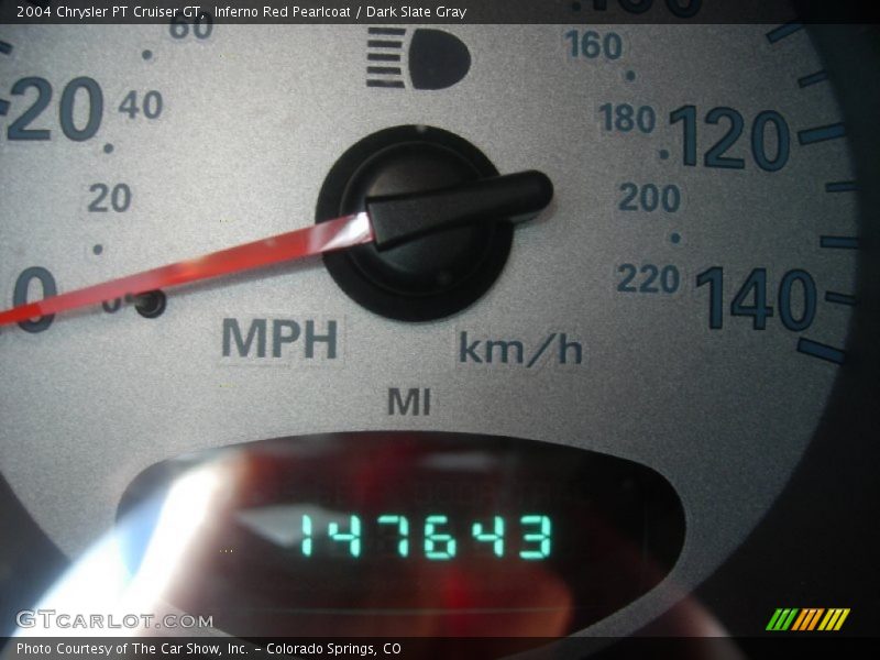 Inferno Red Pearlcoat / Dark Slate Gray 2004 Chrysler PT Cruiser GT