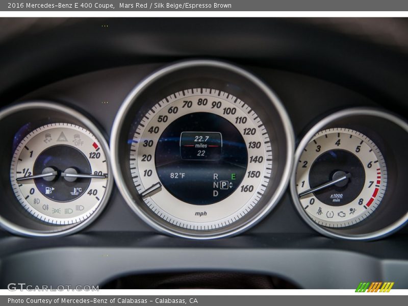  2016 E 400 Coupe 400 Coupe Gauges