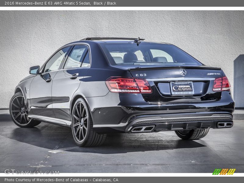 Black / Black 2016 Mercedes-Benz E 63 AMG 4Matic S Sedan