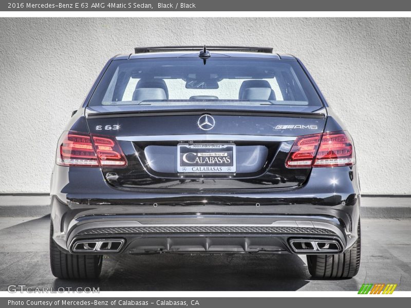 Black / Black 2016 Mercedes-Benz E 63 AMG 4Matic S Sedan