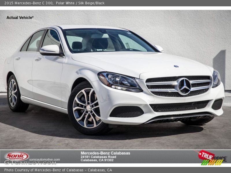 Polar White / Silk Beige/Black 2015 Mercedes-Benz C 300