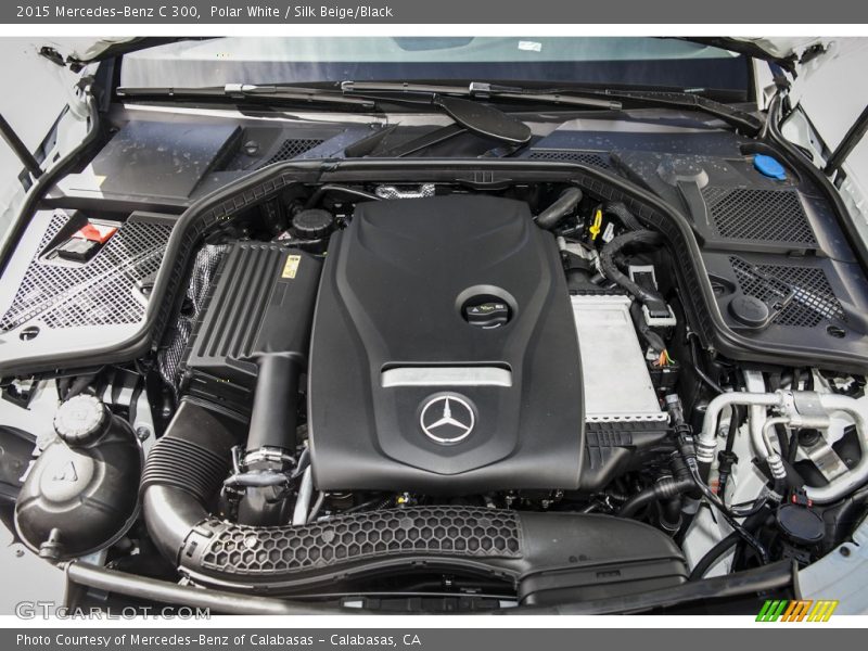 Polar White / Silk Beige/Black 2015 Mercedes-Benz C 300