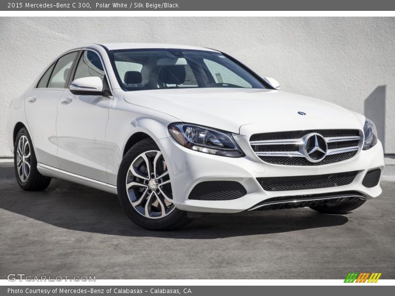 Polar White / Silk Beige/Black 2015 Mercedes-Benz C 300