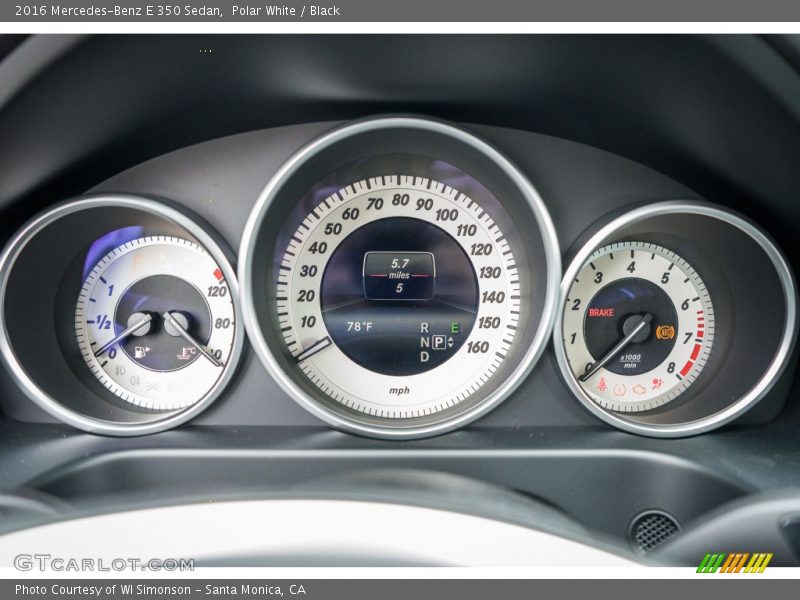 Polar White / Black 2016 Mercedes-Benz E 350 Sedan