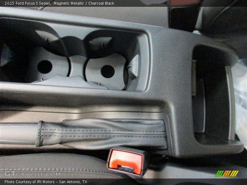 Magnetic Metallic / Charcoal Black 2015 Ford Focus S Sedan