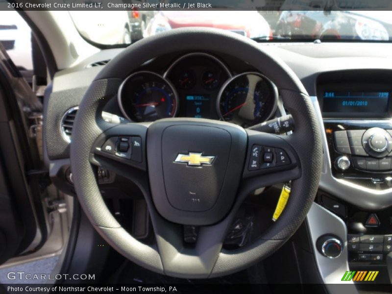 Champagne Silver Metallic / Jet Black 2016 Chevrolet Cruze Limited LT