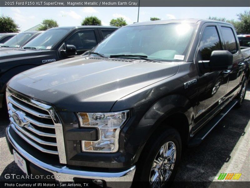 Magnetic Metallic / Medium Earth Gray 2015 Ford F150 XLT SuperCrew