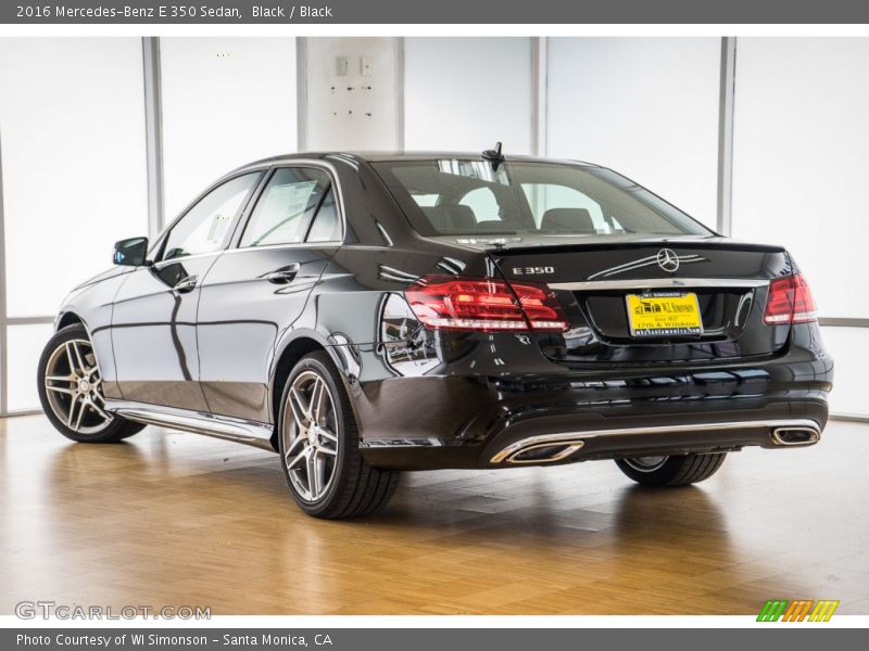 Black / Black 2016 Mercedes-Benz E 350 Sedan