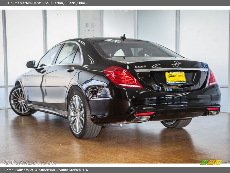 Black / Black 2015 Mercedes-Benz S 550 Sedan