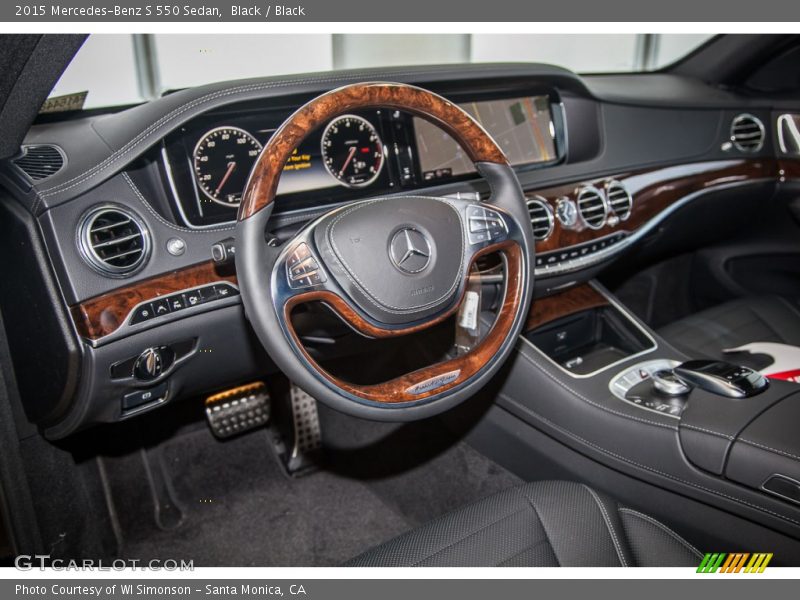 Black / Black 2015 Mercedes-Benz S 550 Sedan