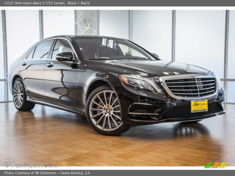 Black / Black 2015 Mercedes-Benz S 550 Sedan