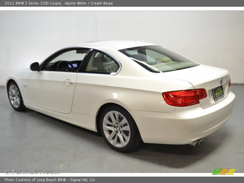 Alpine White / Cream Beige 2012 BMW 3 Series 328i Coupe